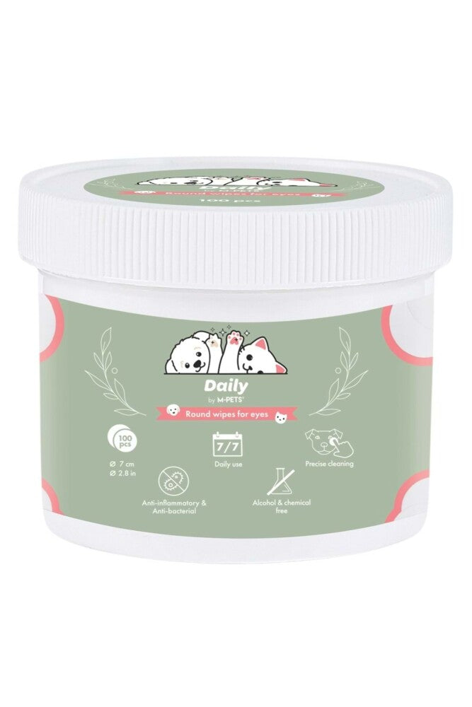 M-pets Daily Kedi Ve Köpek Göz Çevresi Temizleme Pedi 100'LÜ | SRC: Barcode: 6953182761242